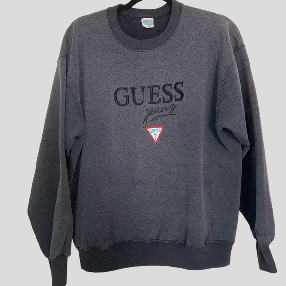 Guess by Marciano Sweaters - Vintage Guess Georges Marciano embroidered sweatshirt, 1980s! Rare find!! Size L